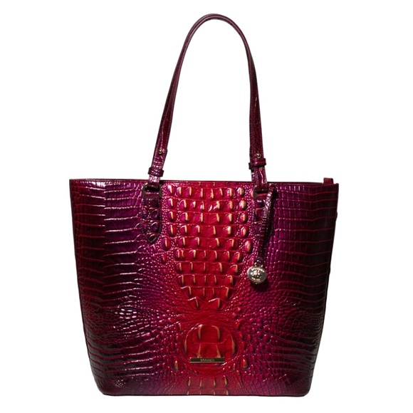 NWT Brahmin Ellen Tote in Ruby Ombre Melbourne - Picture 1 of 2